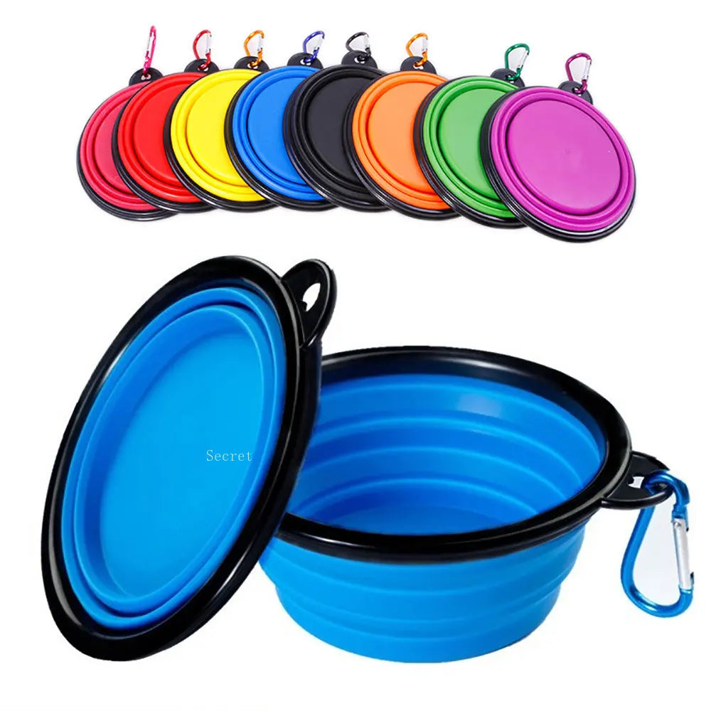 Zusammenklappbarer Wassernapf aus Silikon für Hunde