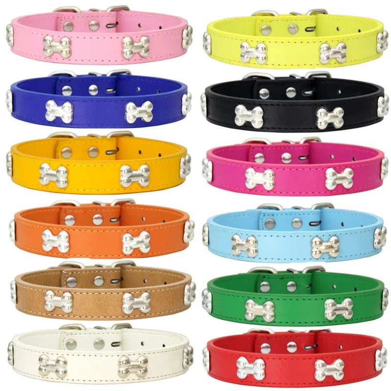 Hundehalsband aus Knochenleder