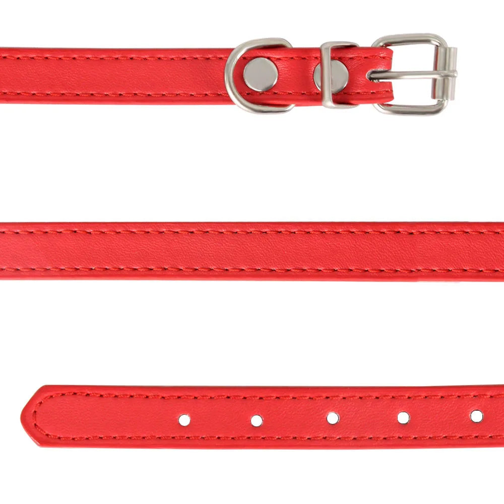 Bunte Leder Halsband für Katzen