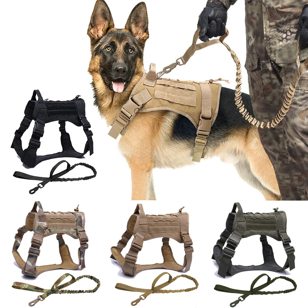 Taktische Hundegeschirre mit Leine - für mittel und große Hunde
