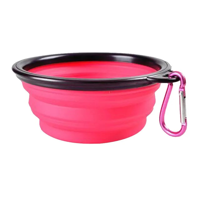 Zusammenklappbarer Wassernapf aus Silikon für Hunde