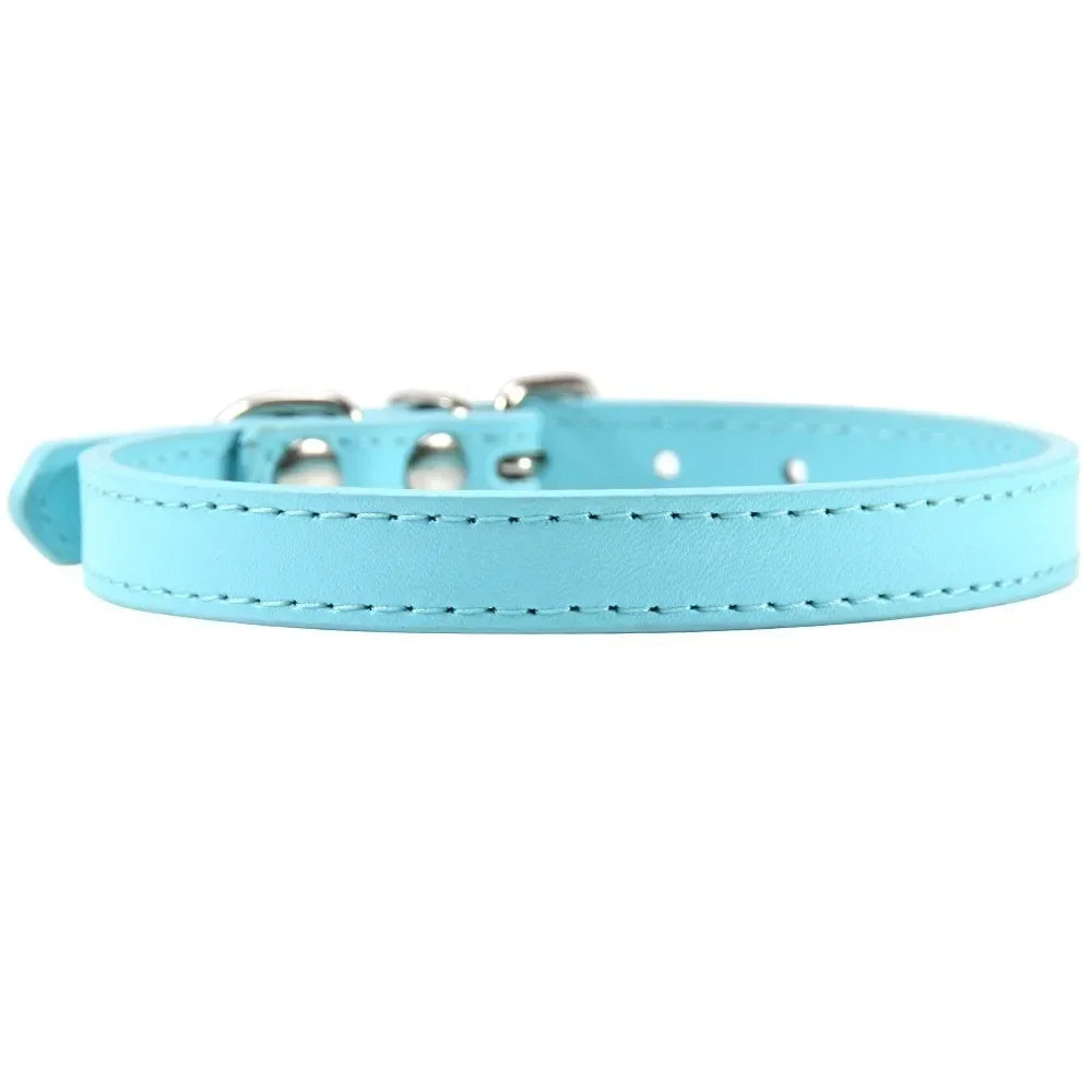 Bunte Leder Halsband für Katzen
