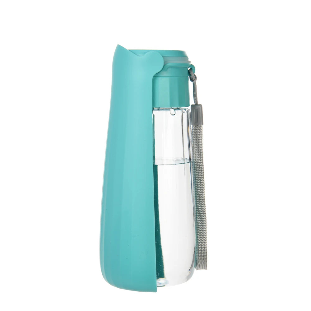 Portable dog water bottle for small and large dogs outdoors