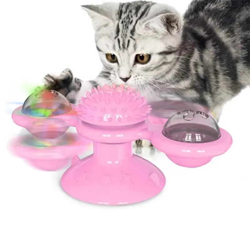 Windmühle Katzenspielzeug Interaktives Haustierspielzeug für Katzen