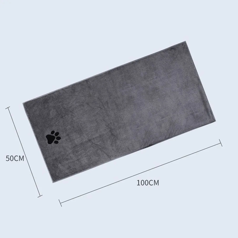 Microfiber bath blanket - super soft - for dogs