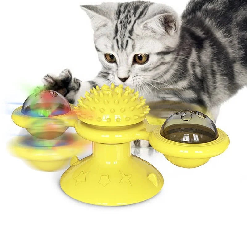 Windmühle Katzenspielzeug Interaktives Haustierspielzeug für Katzen