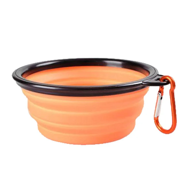 Zusammenklappbarer Wassernapf aus Silikon für Hunde