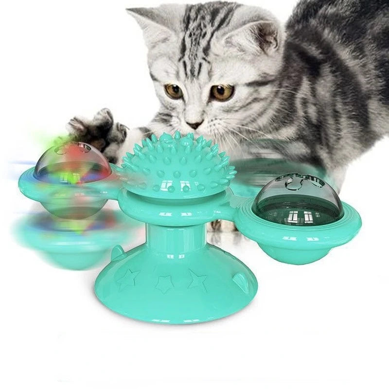 Windmühle Katzenspielzeug Interaktives Haustierspielzeug für Katzen
