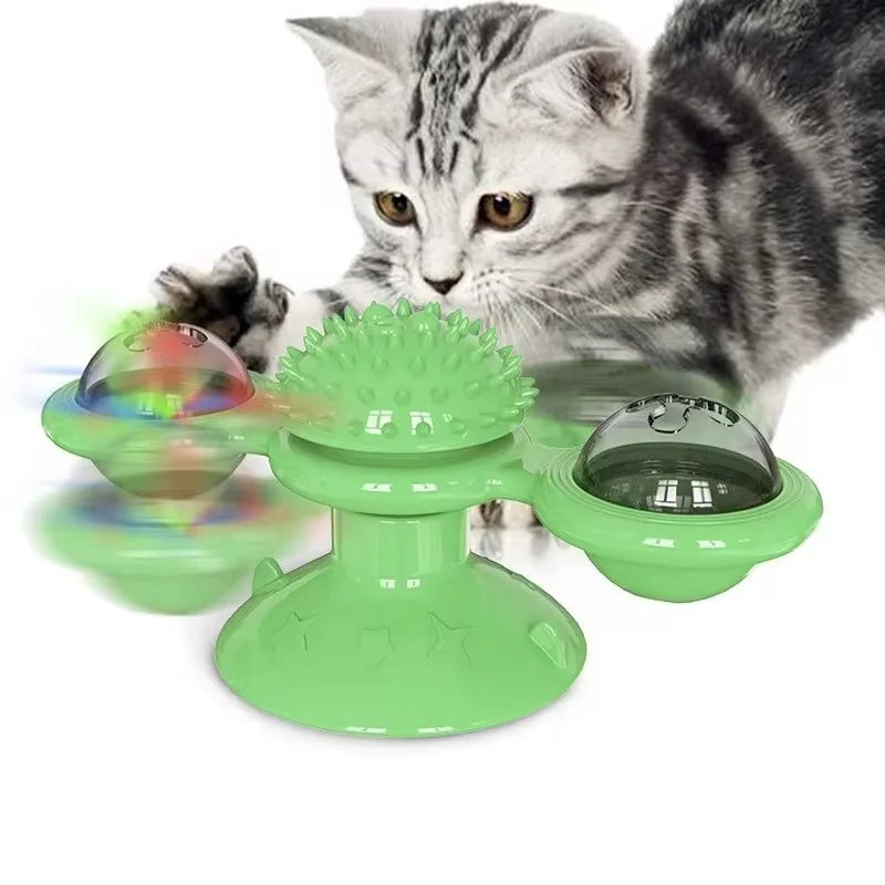Windmühle Katzenspielzeug Interaktives Haustierspielzeug für Katzen