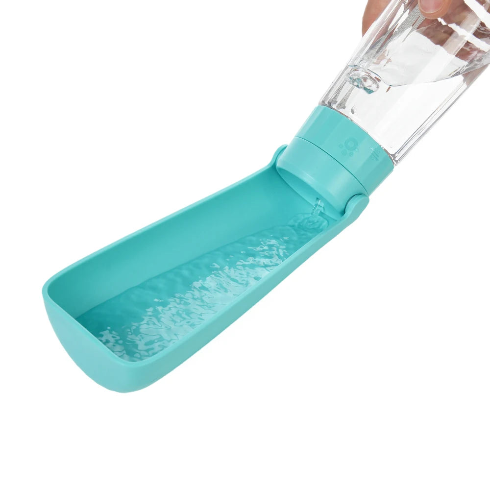 Portable dog water bottle for small and large dogs outdoors