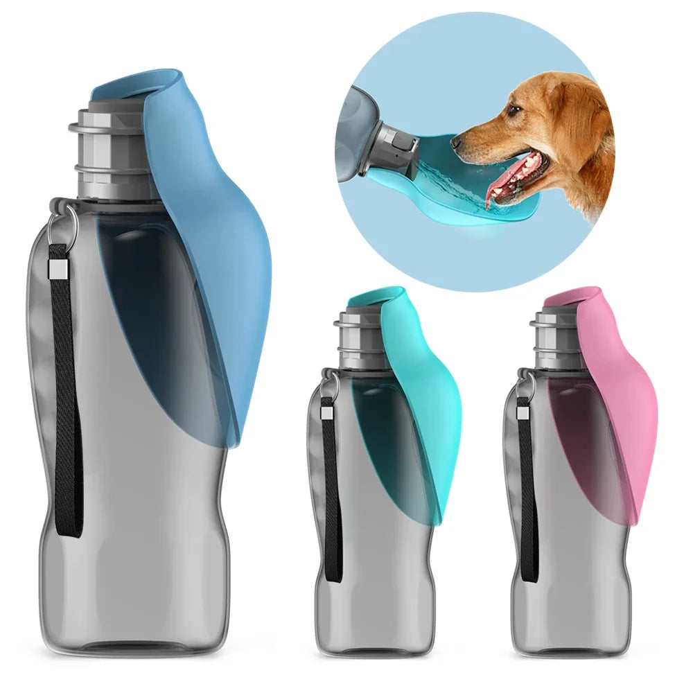 800 ml Tragbare Hundewasserflasche - für Draußen