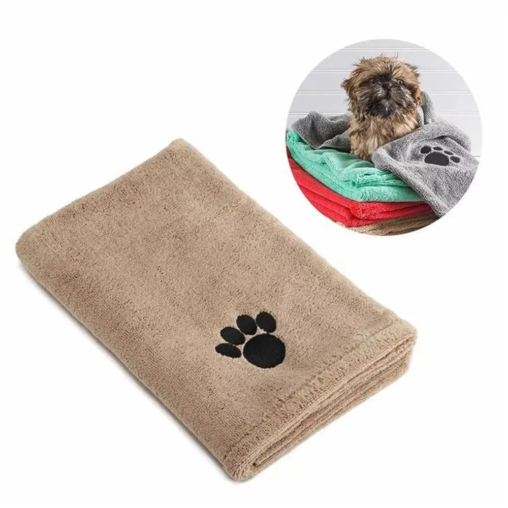 Microfiber bath blanket - super soft - for dogs