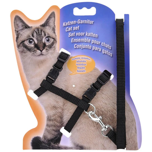 Adjustable Pet Cat Harness with Leash - Set