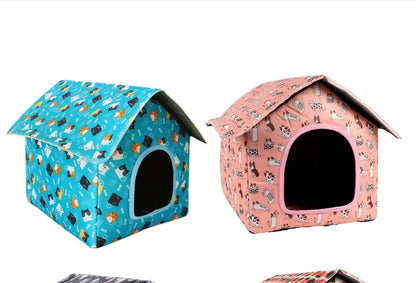 Wasserabweisendes, faltbares und abnehmbares Haustierhaus - ideal für Katzen und Hunde