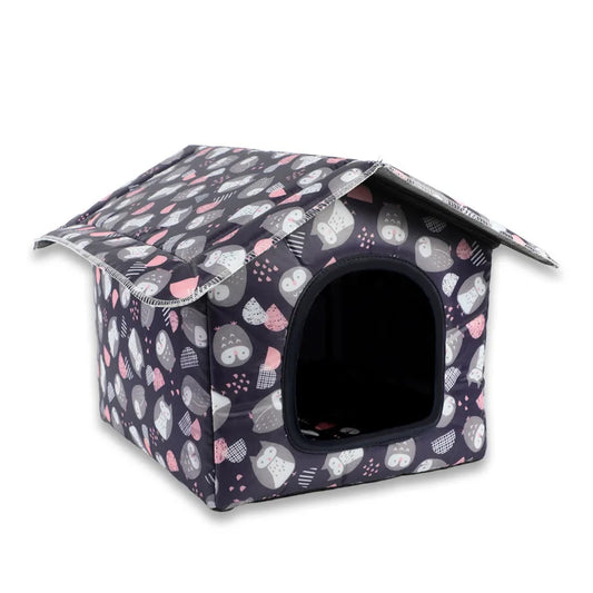 Water-repellent, foldable and removable pet house - ideal for cats and dogs