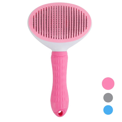 Self-cleaning hair remover comb
