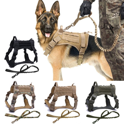 Taktische Hundegeschirre mit Leine - für mittel und große Hunde