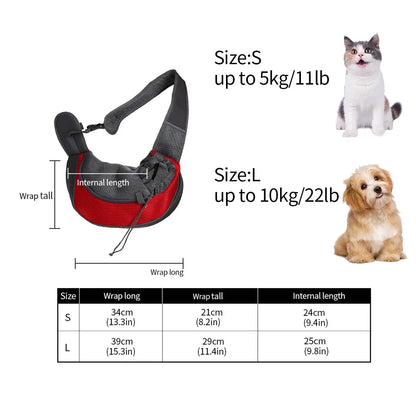 Haustiertasche für Katzen und Hunde - Umhängetasche