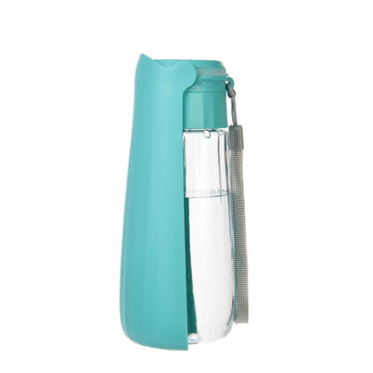 Portable dog water bottle for small and large dogs outdoors