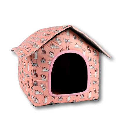 Wasserabweisendes, faltbares und abnehmbares Haustierhaus - ideal für Katzen und Hunde