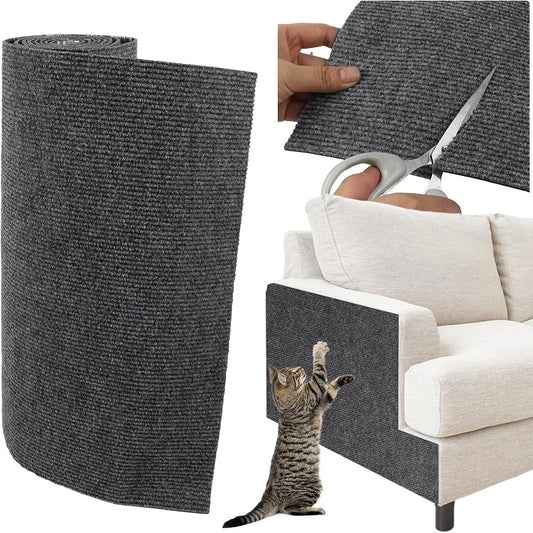 Attach scratching mat to the sofa