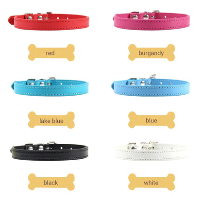 Bunte Leder Halsband für Katzen