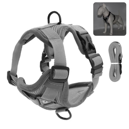 Fashionable reflective cat harness and leash sets